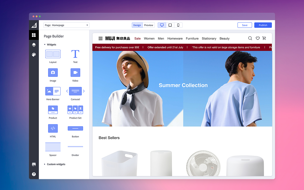BigCommerce project screenshot